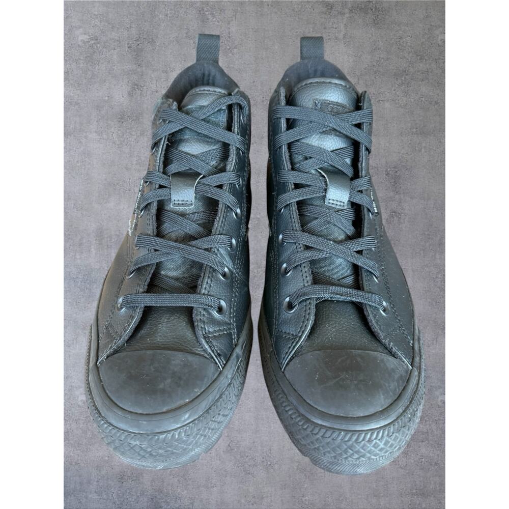 Converse All Star Malden Street Boot Black Leather Water Repellent Mens 10.5